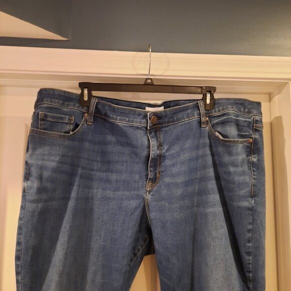 Lane Bryant Jeans Womens 28‎ Flare Mid Rise Bell Bottom Trouser Magic Waistband - Picture 3 of 11